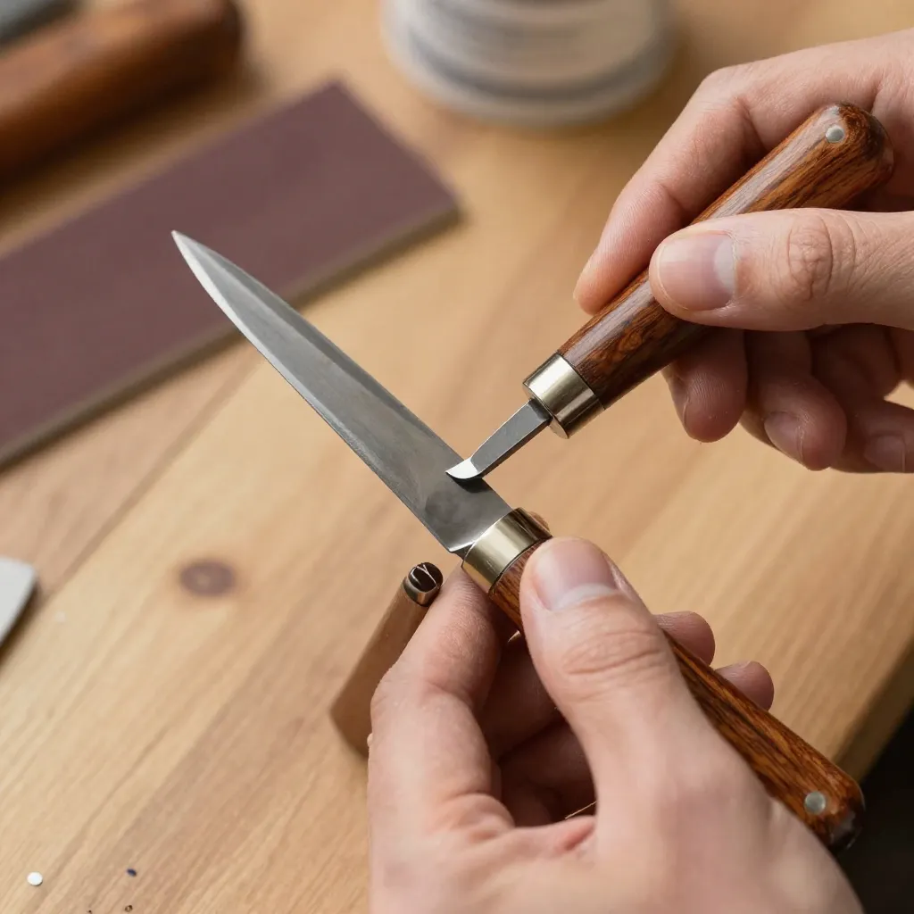 Stabilized maple handle material